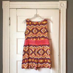 Aztec pattern cutout romper